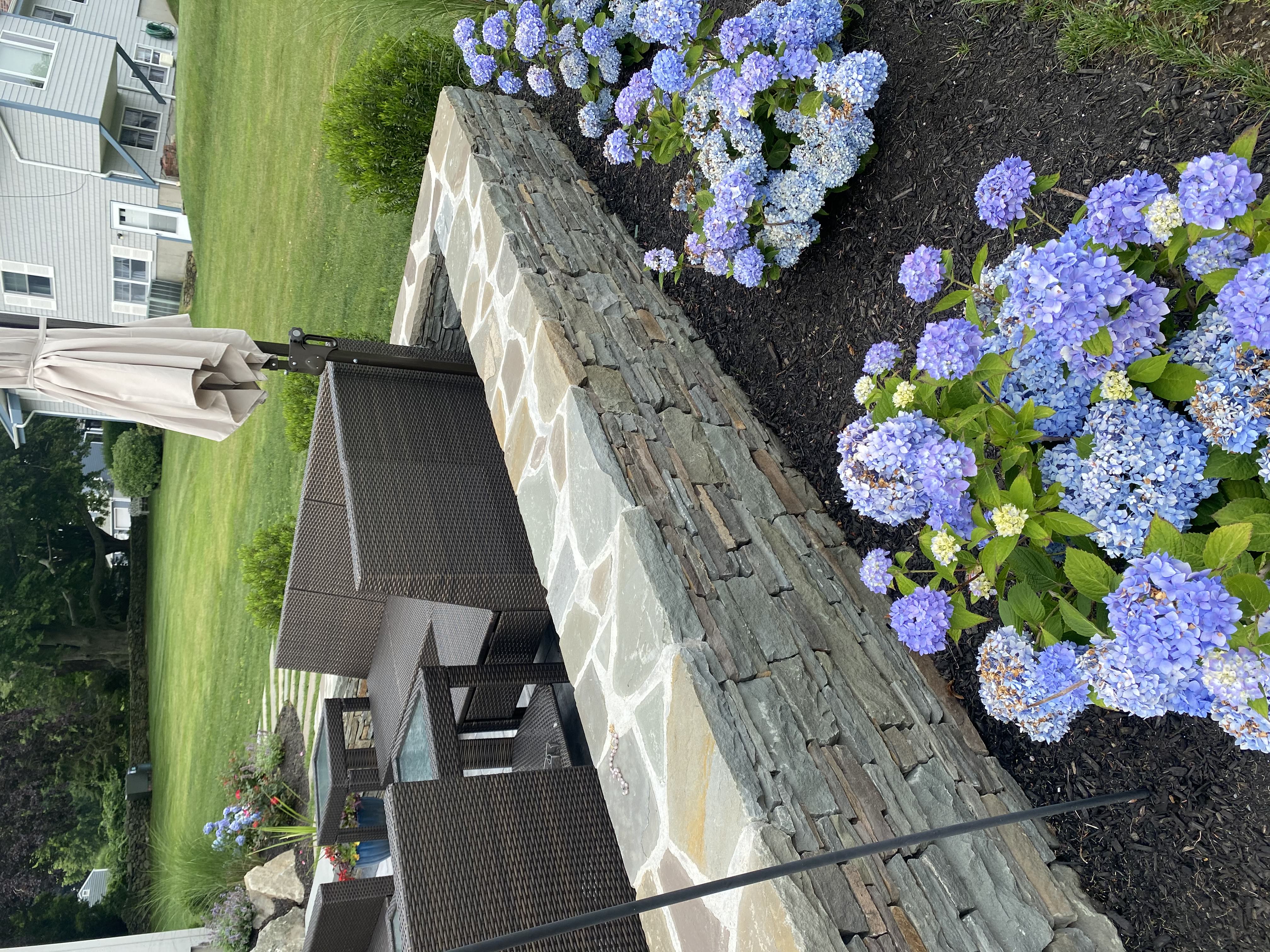 Detailed masonry work on residential property